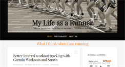 Desktop Screenshot of mylifeasarunner.com